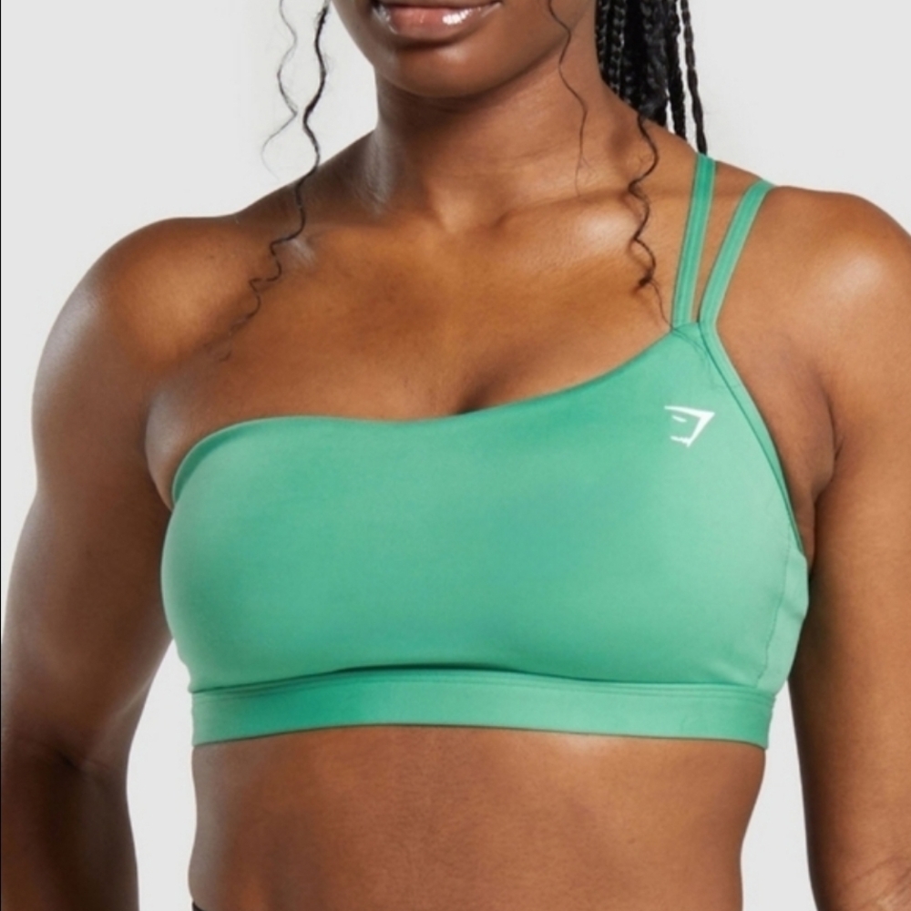 Gymshark Green Asymmetrical Sports Bra